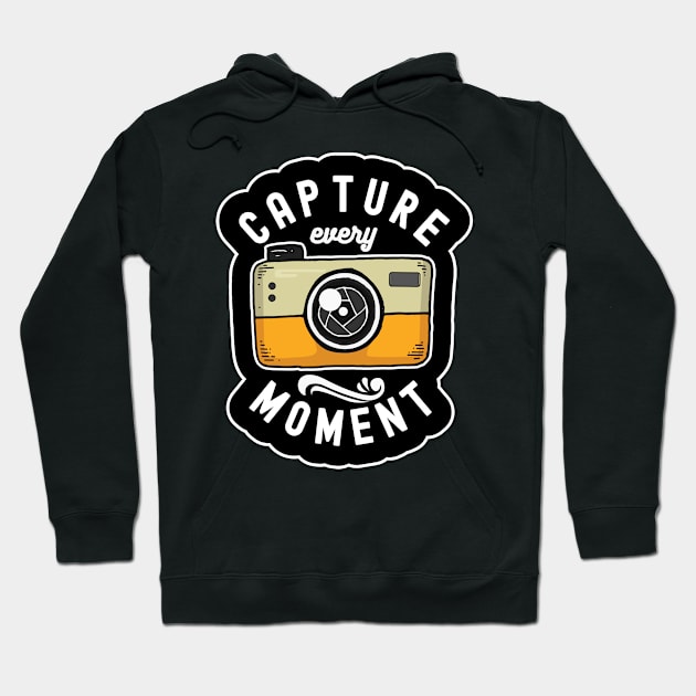 Capture Every Moment Photography Camera Cute Gift Hoodie by markz66